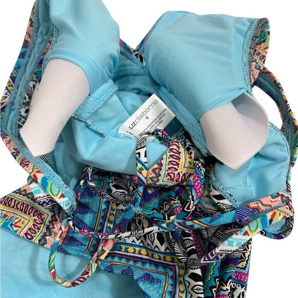 Liz Claiborne One Piece Cutout Swimsuit Size 6 - Picture 7 of 12